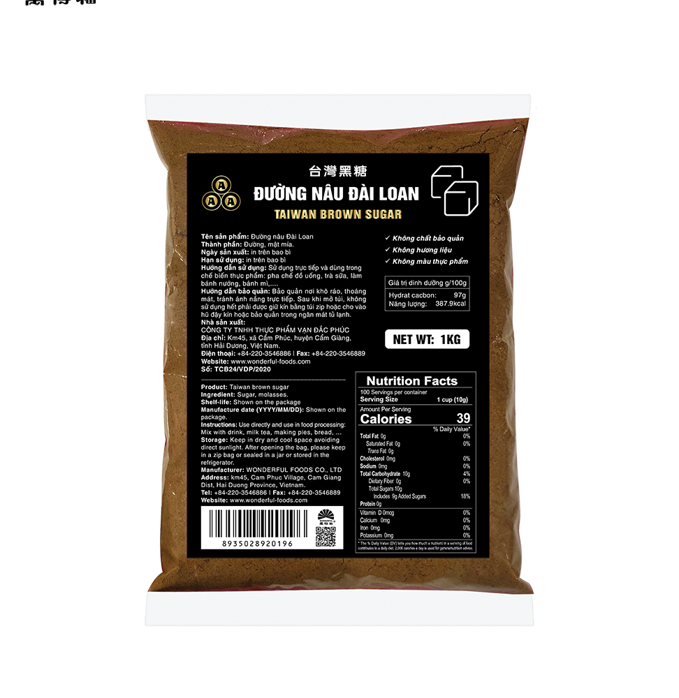 ĐƯỜNG NÂU ĐÀI LOAN
